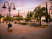 Banamichi plaza late afternoon