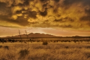 Santa Ritar Mountains Sunset